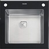 Стальная кухонная мойка Tolero Ceramic Glass TG-500