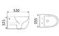 Подвесной унитаз Ceramalux CL 2196 -1