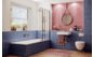 Складная стеклянная шторка для ванны Ambassador Bath Screens 16041110/11