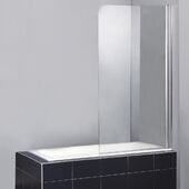 Распашная стеклянная шторка для ванны BelBagno Sela V 1
