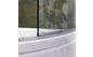Распашная стеклянная шторка для ванны Poolspa Mistral
