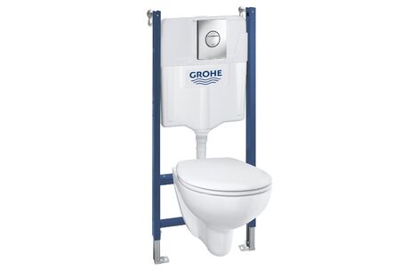 Комплект инсталляции Grohe Solido Compact и унитаза Grohe Bau Ceramic