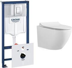 Комплект инсталляции Grohe Rapid SL 38775001 и подвесного унитаза Grossman GR-4411S