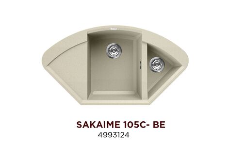 Композитная кухонная мойка Omoikiri Sakaime 105C