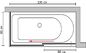 Раздвижная стеклянная шторка для ванны GuteWetter Slide Part GV-863B