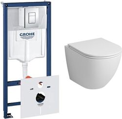 Комплект инсталляции Grohe Rapid SL 38775001 и подвесного унитаза Grossman GR-4455BMS/MS