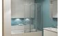 Распашная стеклянная шторка для ванны Bravat Alfa 5320