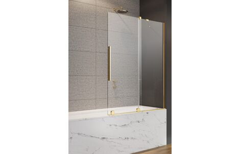 Раздвижная стеклянная шторка для ванны Radaway Furo Gold PND II