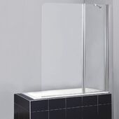 Распашная стеклянная шторка для ванны BelBagno Sela V 11