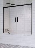 Раздвижная стеклянная шторка для ванны Radaway Idea PN DWD Black