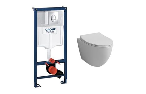 Комплект инсталляции Grohe Rapid SL 38721001 и подвесного унитаза Grossman GR-4451S