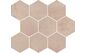 Opoczno (Опочно) Arlequini mosaic hexagon 33.7x28