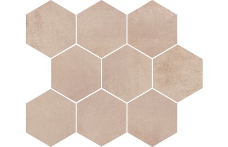 Opoczno (Опочно) Arlequini mosaic hexagon 33.7x28