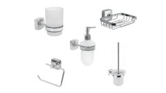 Набор аксессуаров для ванной и туалета Fixsen Kvadro 2
