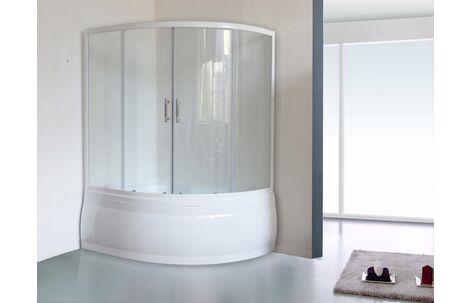 Раздвижная стеклянная шторка для ванны Royal Bath Alpine RB