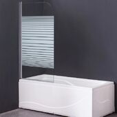 Распашная стеклянная шторка для ванны Grossman GR-100P