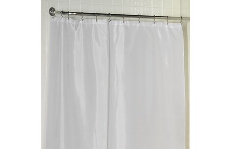 Шторка для ванной комнаты Carnation Home Fashions Extra Long Liner White