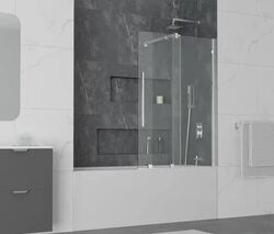 Раздвижная стеклянная шторка для ванны RGW Screens SC-47/B