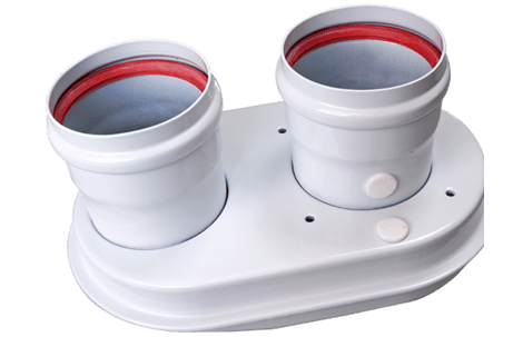 Адаптер для раздельного дымоудаления Protherm с 60/100 на 80/80 мм Рысь