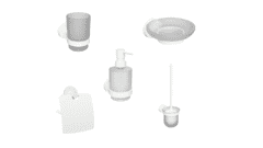 Набор аксессуаров для ванной и туалета Bemeta White 07