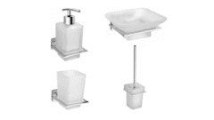 Набор аксессуаров для ванной и туалета Bemeta White 15