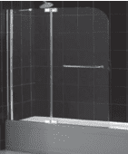Распашная стеклянная шторка для ванны RGW Screens SC-19