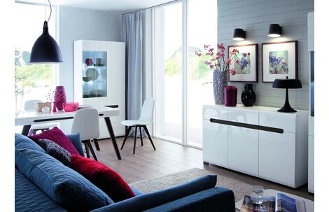 Коллекция мебели для гостиной Black Red White Azteca 3