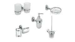 Набор аксессуаров для ванной и туалета Fixsen Europa 6.02