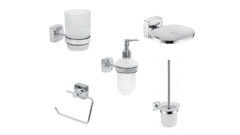 Набор аксессуаров для ванной и туалета Fixsen Kvadro 4